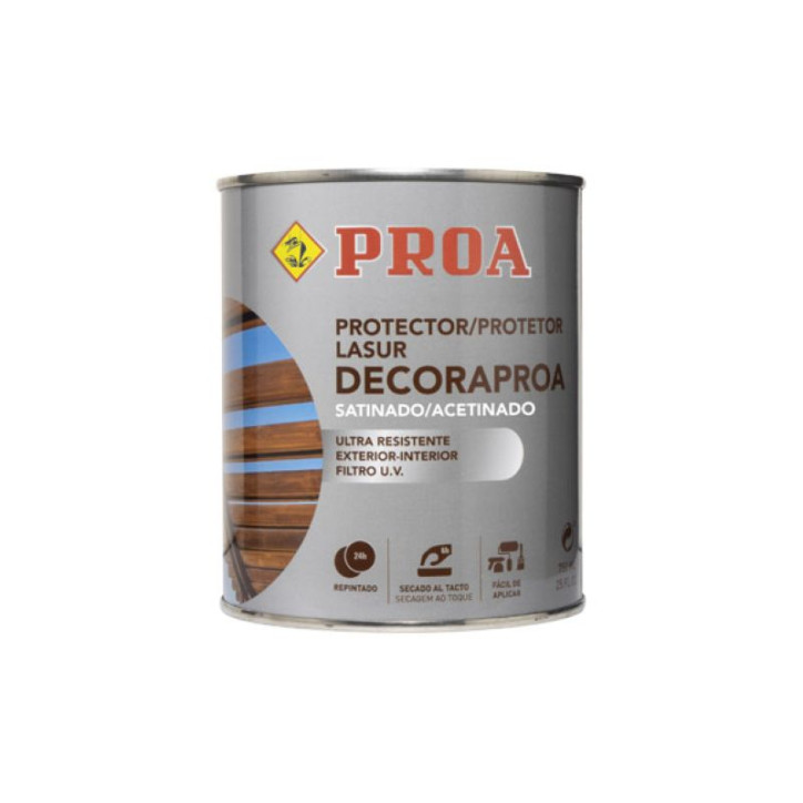 LASUR AGUA ROBLE SATINADO 750 ML PROA LASUR AGUA ROBLE SATINADO 750 ML PROA
