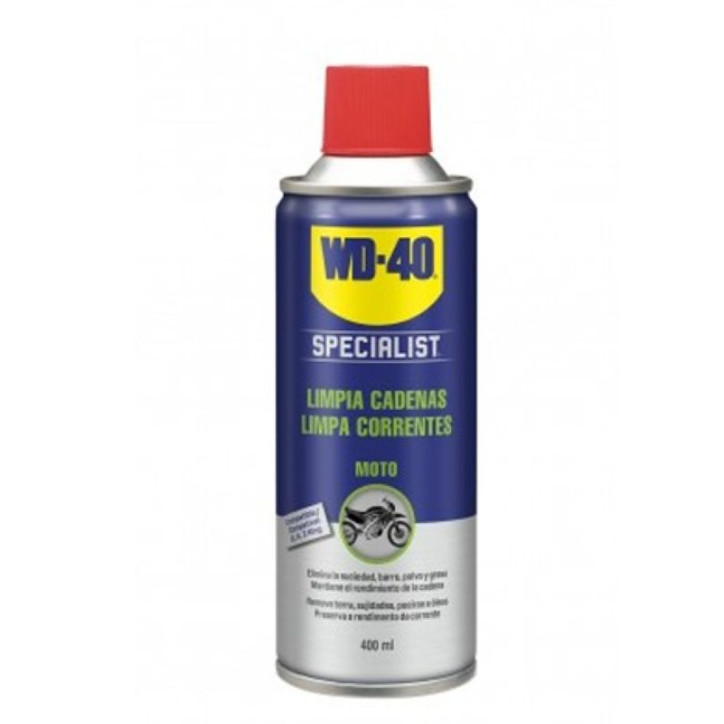 LIMPIA CADENAS MOTO SPRAY 400 ML WD-40 LIMPIA CADENAS MOTO SPRAY 400 ML WD-40