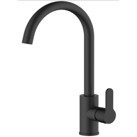 GRIFO COCINA MONOMANDO CAÑO ALTO NEGRO