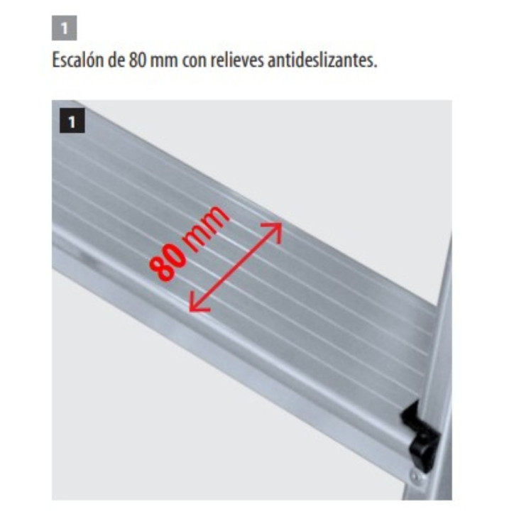 ESCALERA ALUMINIO DOMESTICA 3 PELDAÑOS AMBIT ESCALERA ALUMINIO DOMESTICA 3 PELDAÑOS AMBIT