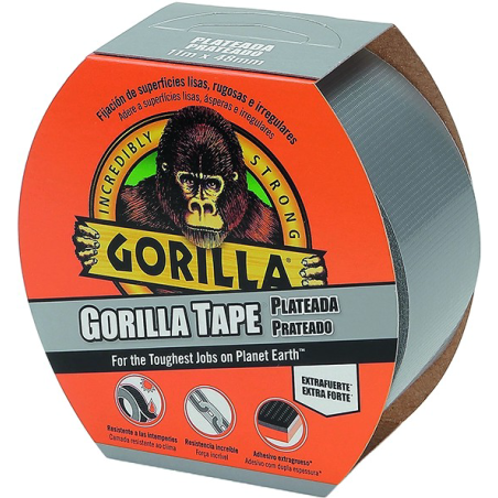 CINTA AMERICANA 11MX48MM PLATA GORILLA