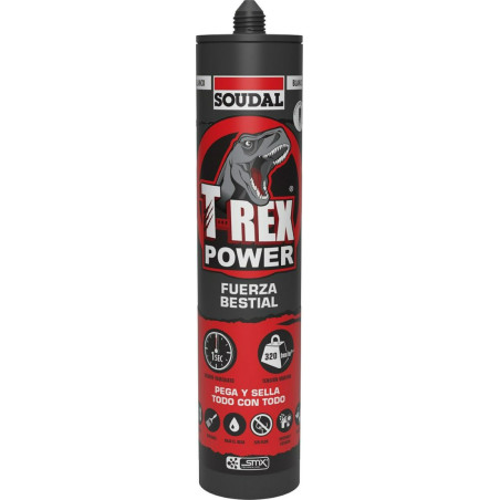 ADHESIVO ADHESIVO T-REX POWER GRIS SELLA TODO 290 ML