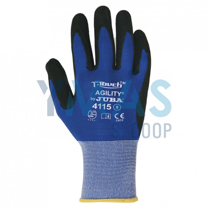 GUANTE RECUBIERTO NYLON/POLU NEGRO T7
