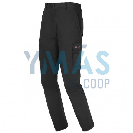 PANTALON ALGODON EASY STRETCH NEGRO T-XL 260GR