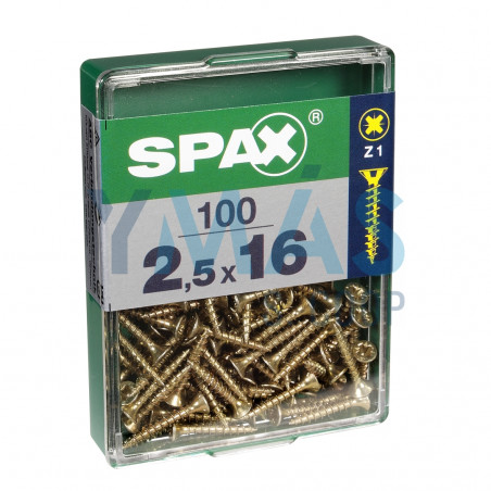 TIRAFONDO BICRO PZ 2.5X16 C100