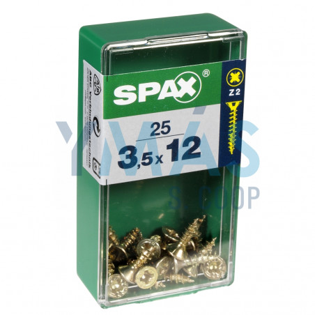 TIRAFONDO BICRO PZ 3.5X12 C25