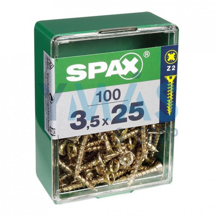 TIRAFONDO BICRO PZ 3.5X25 C100