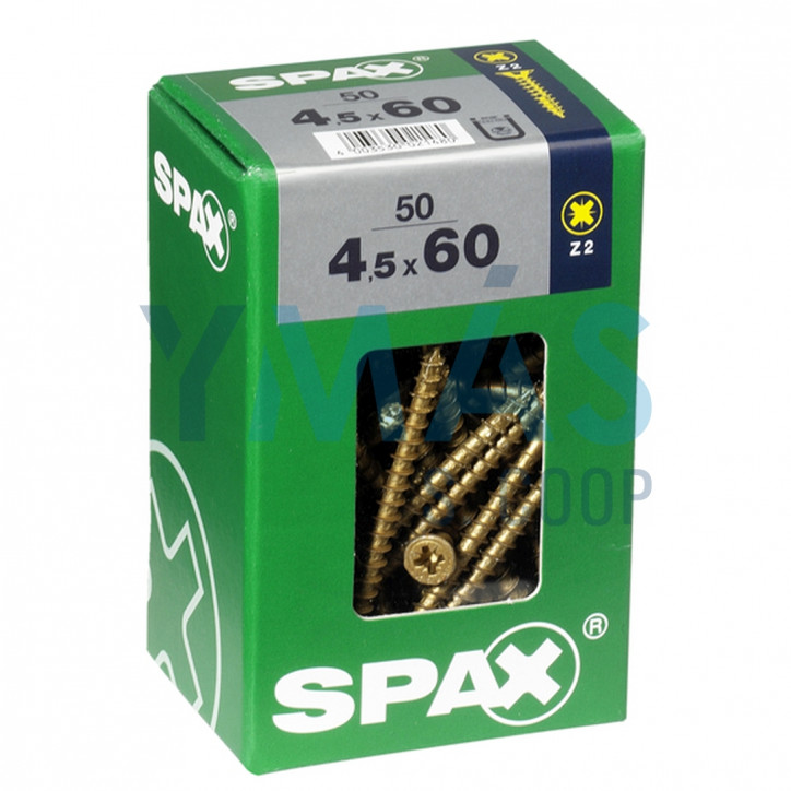 TIRAFONDO BICRO PZ 4.5X60 C50