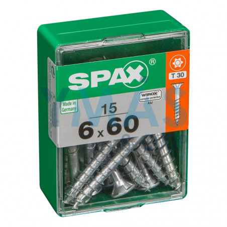 TIRAFONDO WIROX TORX 6X60 C15