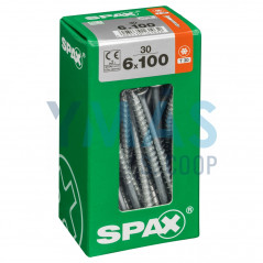 TIRAFONDO WIROX TORX 6X100 C30