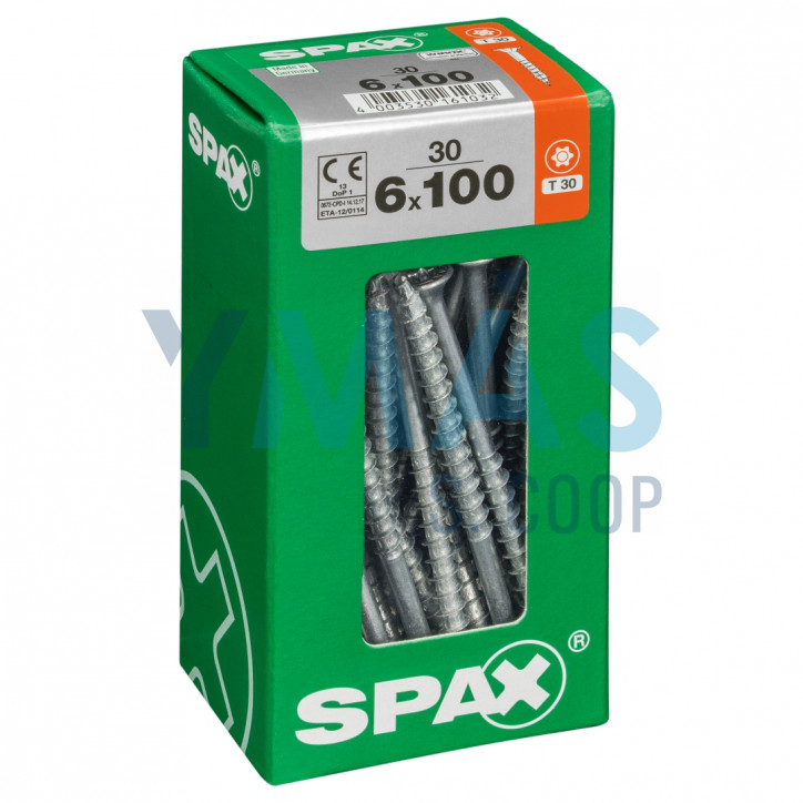 TIRAFONDO WIROX TORX 6X100 C30