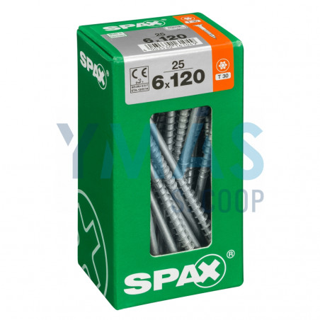 TIRAFONDO WIROX TORX 6X120 C25