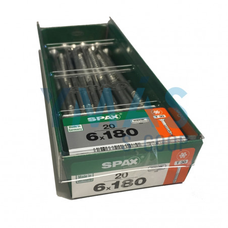 TIRAFONDO WIROX TORX 6X180 C20