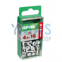 TIRAFONDO C/REDONDA POZI WIROX 4.5X16 C20