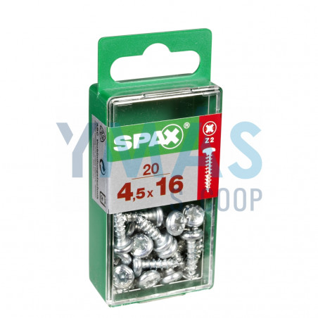 TIRAFONDO C/REDONDA POZI WIROX 4.5X16 C20