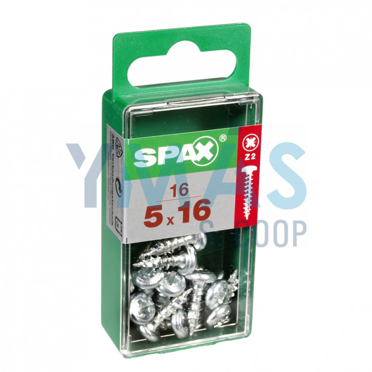 TIRAFONDO C/REDONDA POZI WIROX 5X16 C16