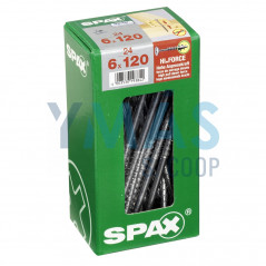 TIRAFONDO TORX C/ARANDELA FORCE WIROX 6X120 C24