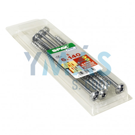 TIRAFONDO TORX C/ARANDELA FORCE WIROX 6X140 C6