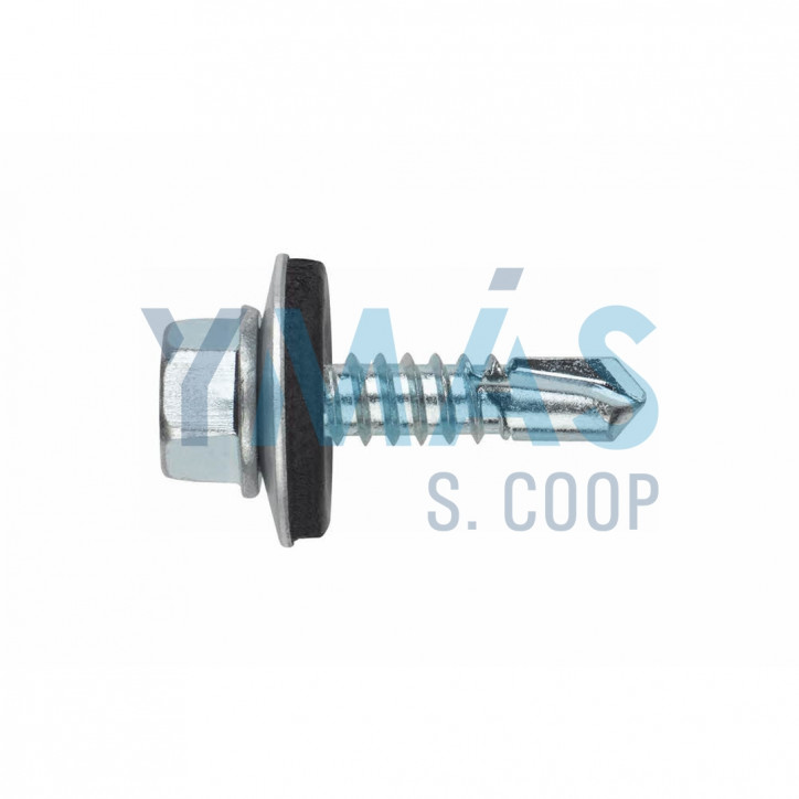 TORNILLO BROCA DIN 7504 4.8X25 HEXAG C/ARAN C/80