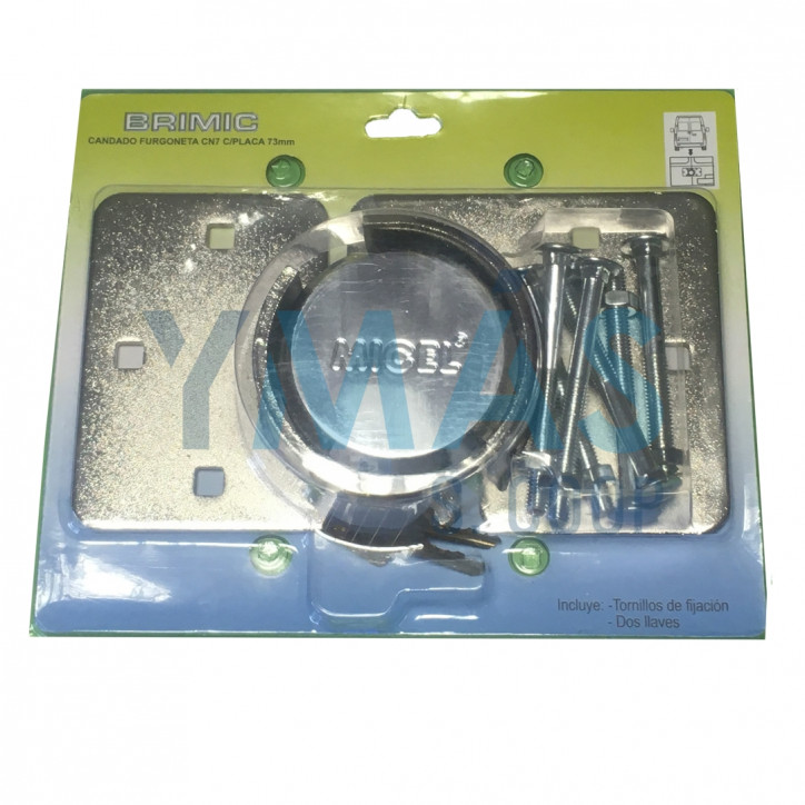 CIERRE SEGURIDAD VEHICULOS 200x115x55MM LATONADO
