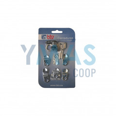 CERRADURA CARTERO N 1 KIT CROMO