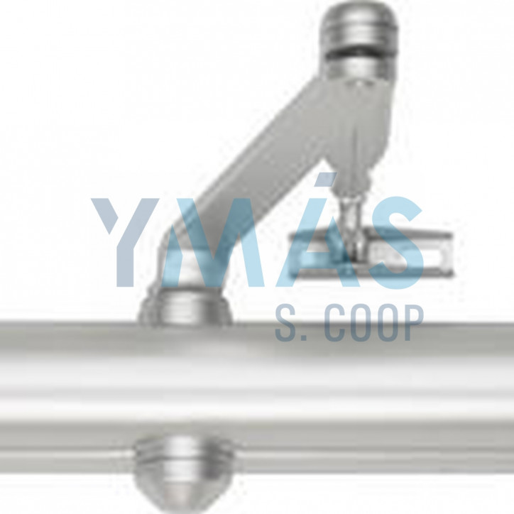 CIERRAPUERTAS SIN RETENEDOR DC120 PLATA