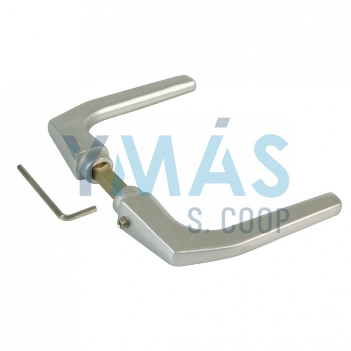 JUEGO DE MANILLAS DE ALUMINIO PLATA SIN PLACAS