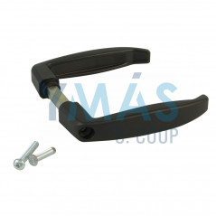 JUEGO DE MANILLAS DE ALUMINIO NEGRO SIN PLACAS