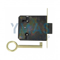 CERRADURA MUEBLE EMBUTIR 25MM LATON CON LLAVE
