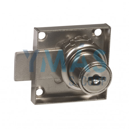 CERRADURA MUEBLE 40MM NIQUEL CON 2 LLAVES