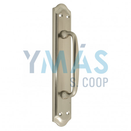 MANILLON LATON CON PLACA 256MM NIQUEL