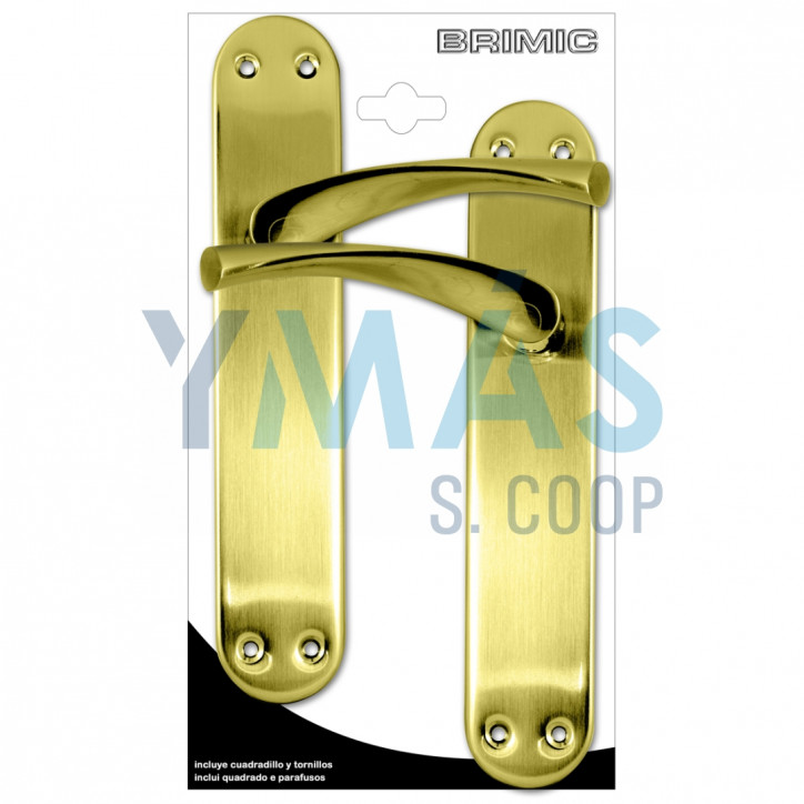 MANILLA CON PLACA SERIE 707 LATON 240X45MM