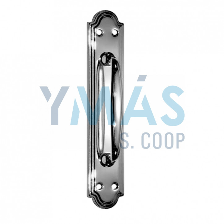 MANILLON CON PLACA SERIE 1777 240X45MM LATON
