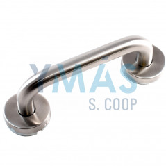 MANILLON CON ROSETA "L" CURVA 250X19MM INOX