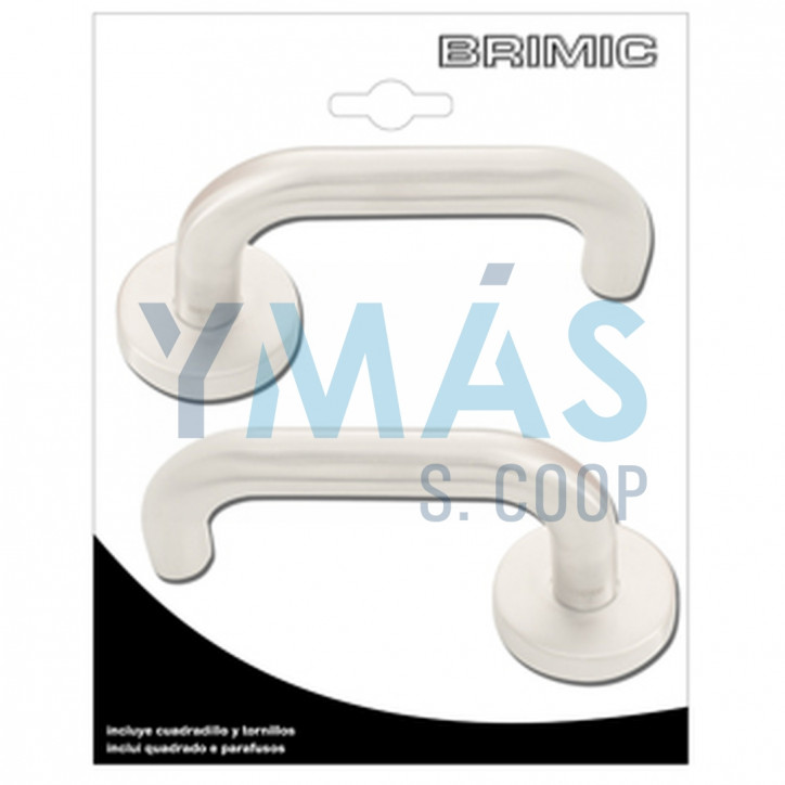 MANILLA CON ROSETA SERIE 585 TIRADOR EN U BLANCO