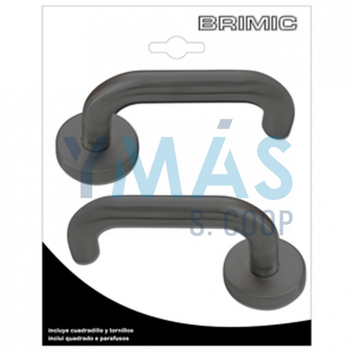 MANILLA CON ROSETA SERIE 585 TIRADOR EN U NEGRO