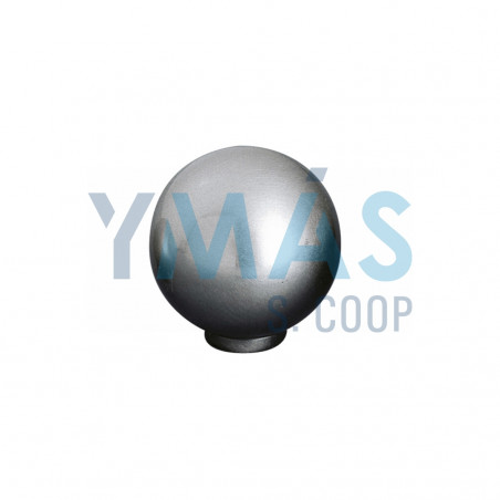 POMO BOLA DE ZAMAK NIQUEL CEPILLADO 25MM