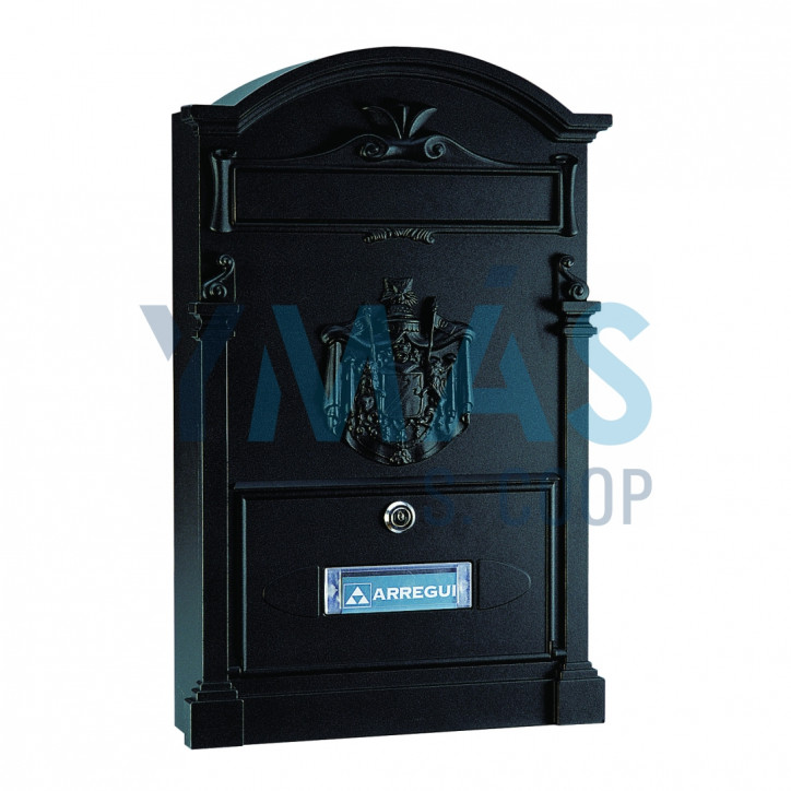 BUZON EXTERIOR ALUMINIO FUNDIDO RESIDENCIA NEGRO