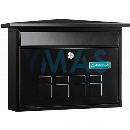 BUZON EXTERIOR ACERO DECO NEGRO