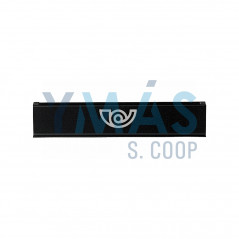 BOCACARTAS ALUMINIO NEGRO 282X58MM