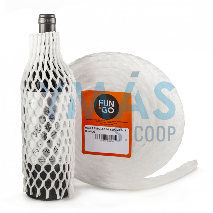 MALLA TUBULAR DE ESPUMA 6-12 BLANCO 5M