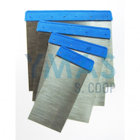 JUEGO 4 ESPATULAS CARROCERO INOX. 5-8-10-12CM