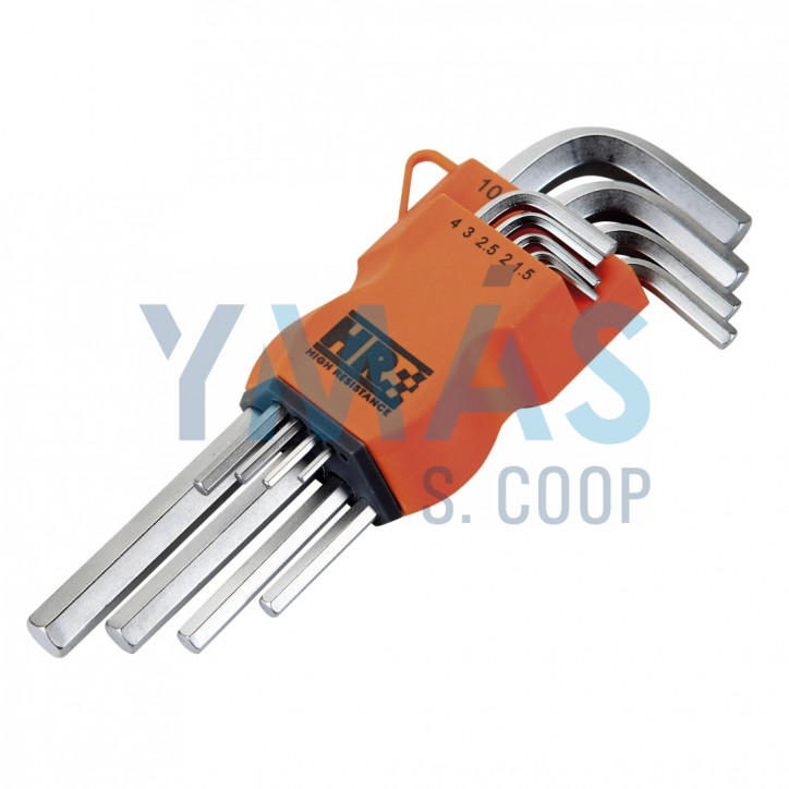 LLAVE ALLEN 1,5-10MM JUEGO 9 PZAS