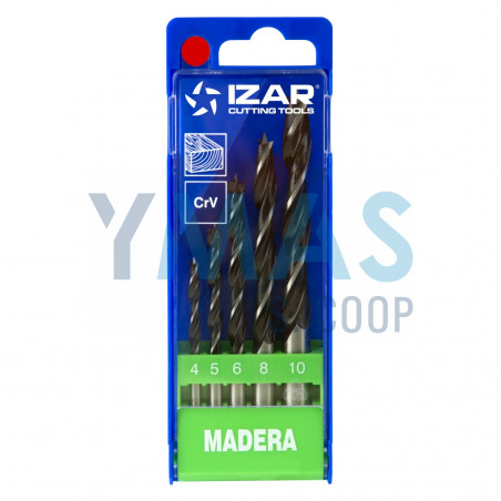 BROCA MADERA 4-5-6-8-10 (JGO 5)