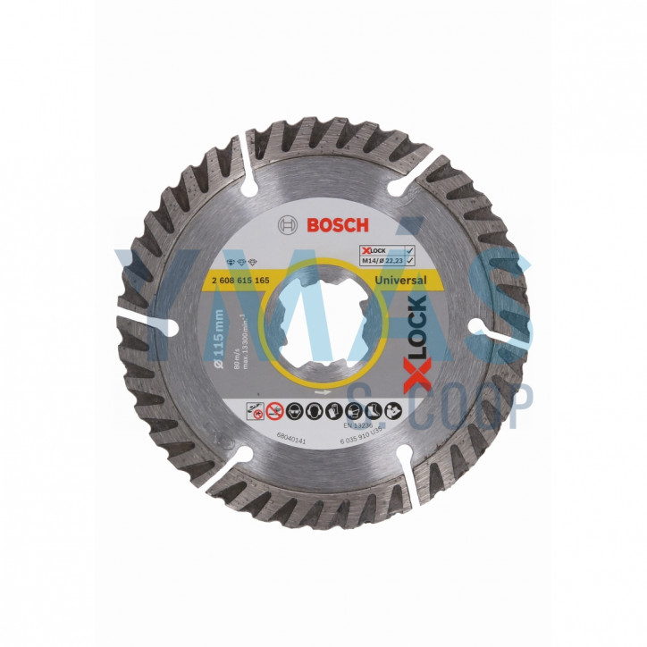 DISCO CORTE DIAMANTE STANDAR X LOCK 115MM