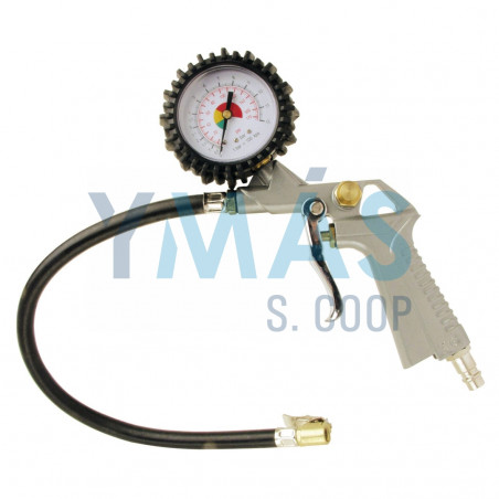 PISTOLA INFLAR NEUMATICA CON MANOMETRO