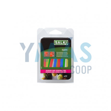 COLA TERMOFUSIBLE MIX COLORES 7.5X95MM 22 BARRAS