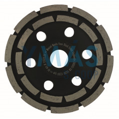 VASO DE AMOLAR BLACK DOBLE SEGMENTO 125MM