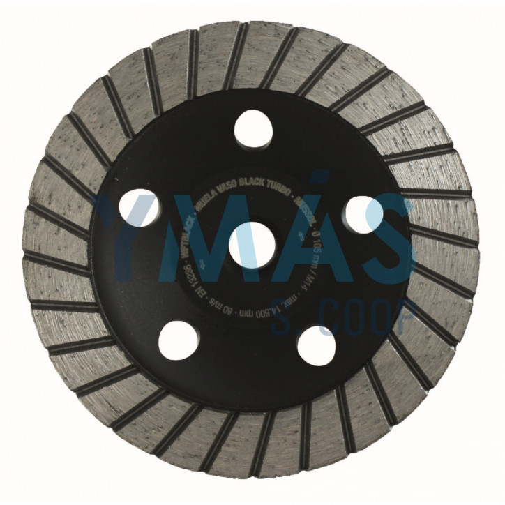 VASO DE AMOLAR BLACK TURBO 105MM