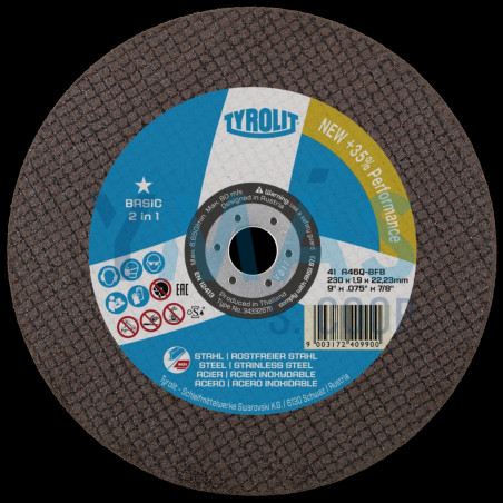 DISCO CORTE BASIC INOX 115X1X22.23